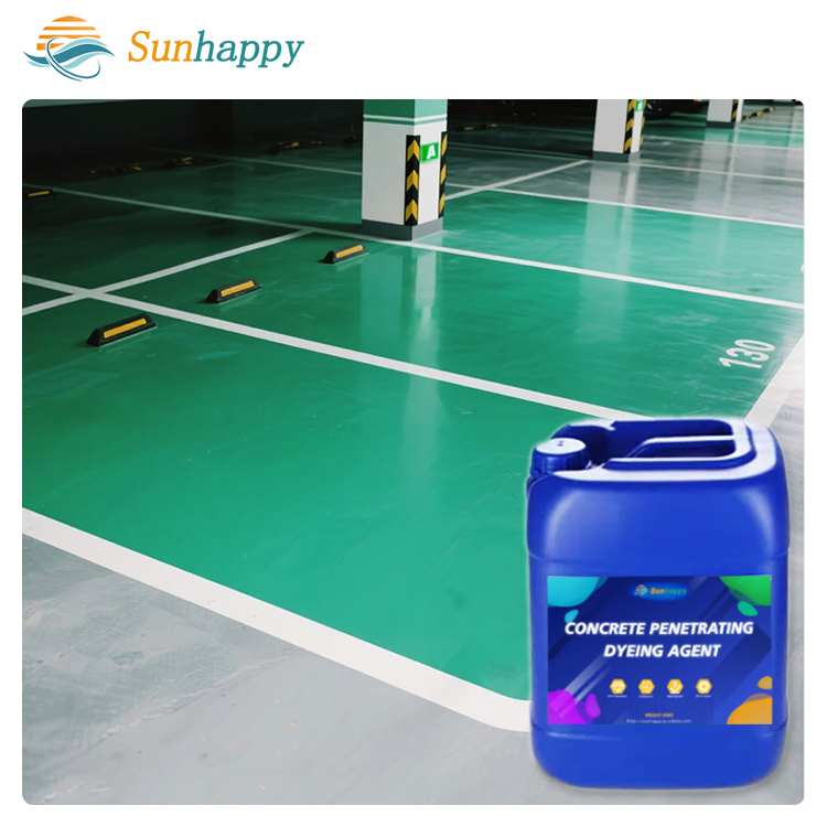 High-Penetration Protection Nano Liquid Concrete Stain Coloring Agent Bright Colors No Fading Concrete Dyeing Agent