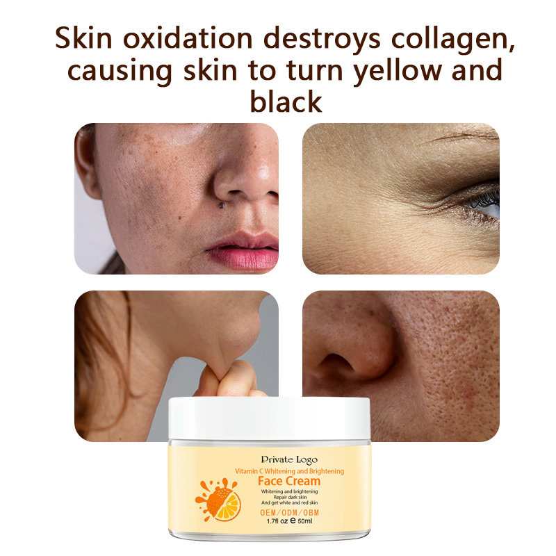 Moisturizing Anti-Aging Anti-Wrinkle Collagen Face Care Tightening Cream Skin Repair Vitamin C Whitening Cream
