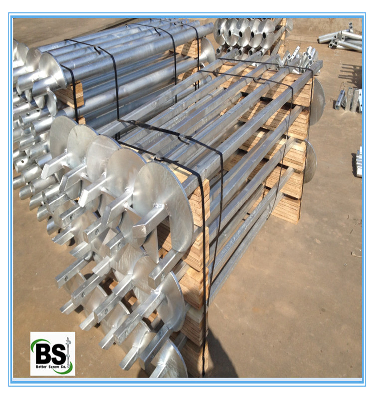 Helical Piling Square Bar Shaft Screw Pile Underpinning
