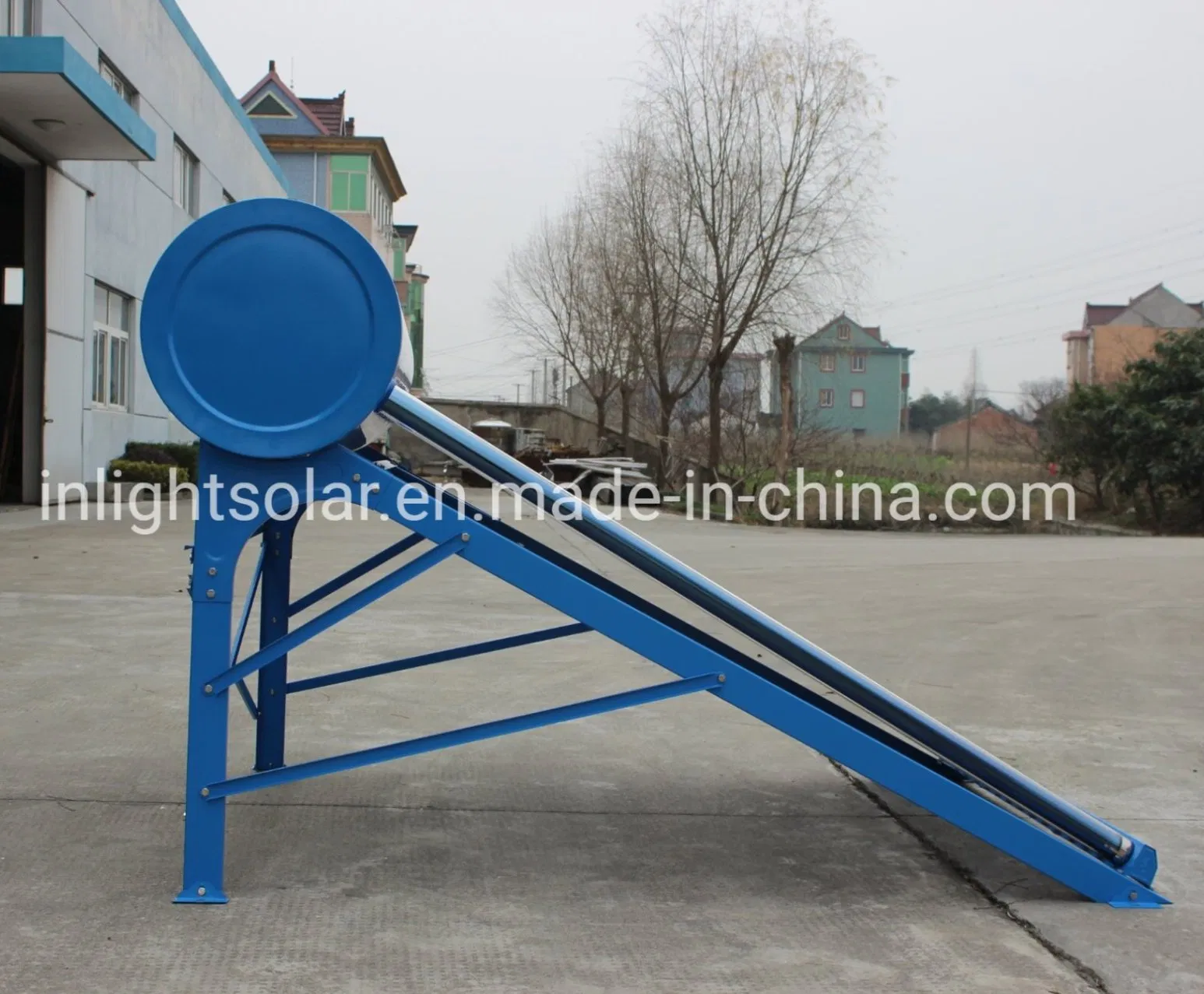 Беспрессовый солнечный водонагреватель 150-300 л, сталь