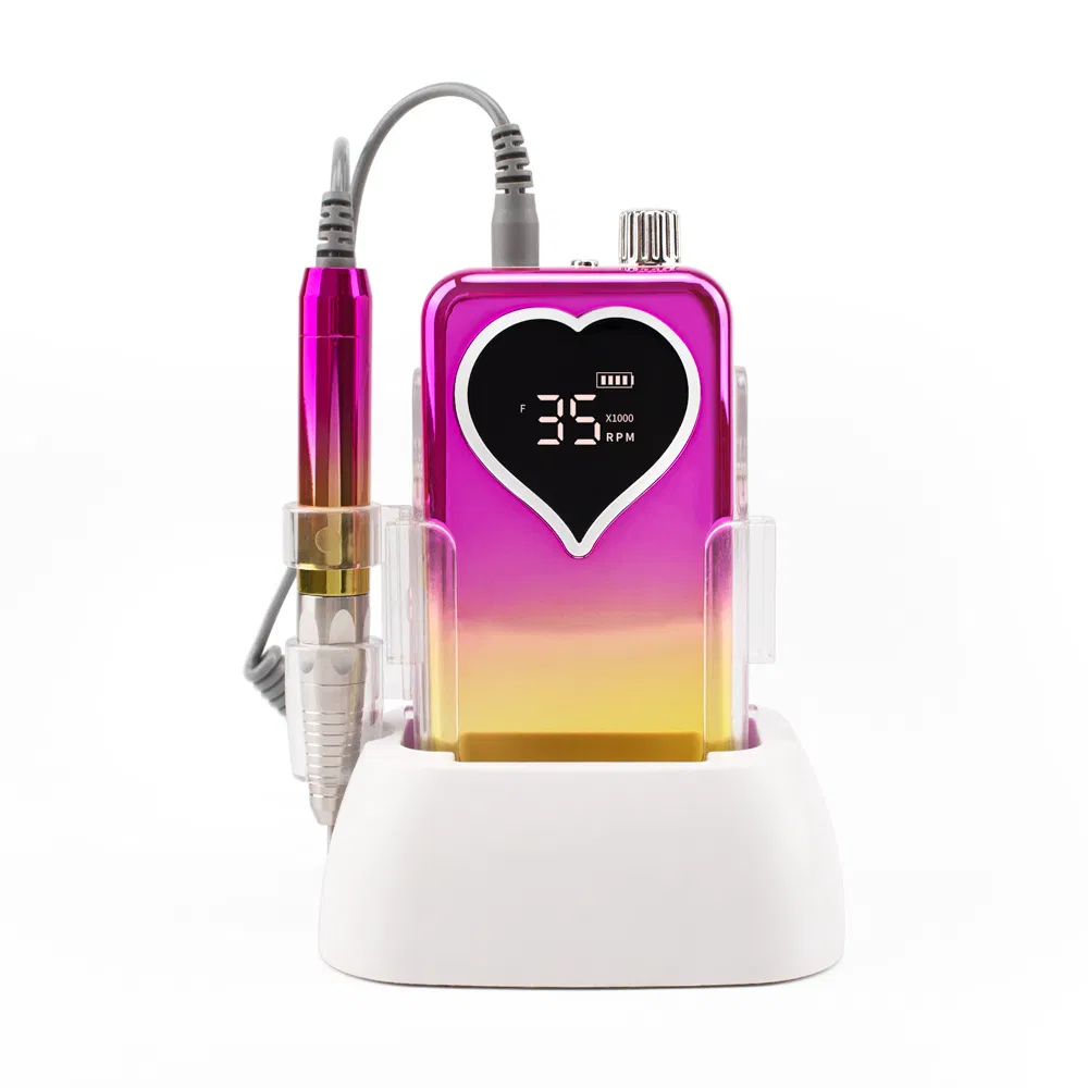 Explosive Gradient Color Portable Nail Polishing Machine Rechargeable Nail Drill 35000 Rpm Electric Nail Removal Nail Tool Nail Machines