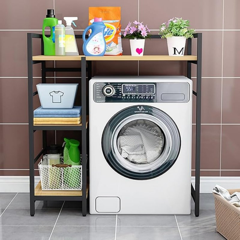 Wholesale Household Washing Machine Storage Shelf Floor Multi-Purpose Bathroom Toilet Storage Rack
