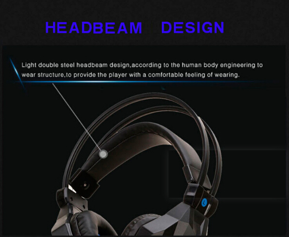 Computer Gaming Headset, 1 Color LED Lighting
