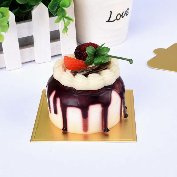Factory Offer Fancy Miny Baking Small Cake Board Tray Gold Sliver White Black