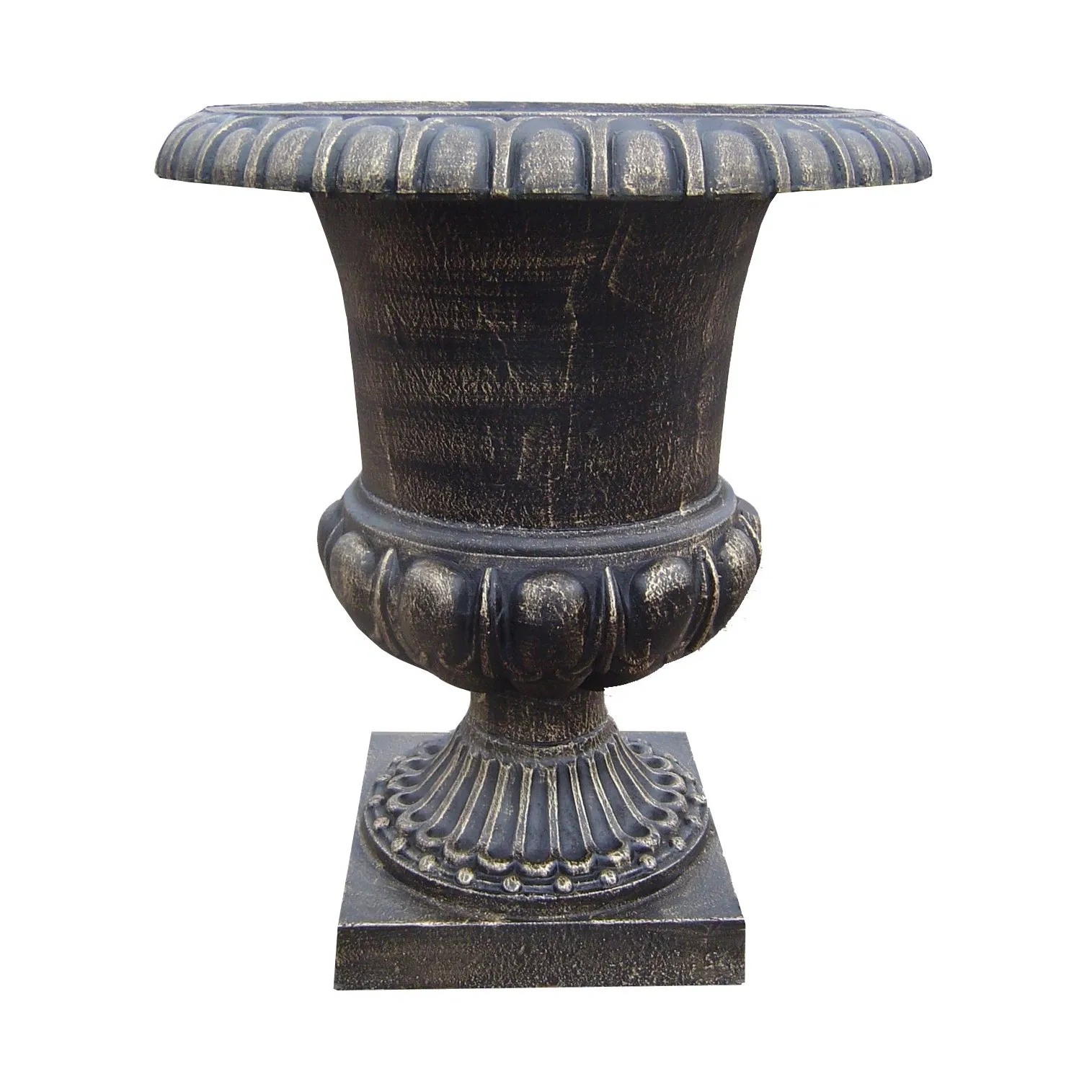 Чугунный кашпо в винтажном стиле для сада