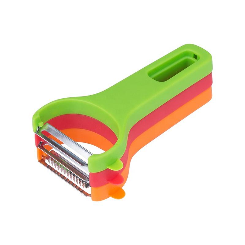 New Products Multi-Function Kitchen Gadgets Stainless Steel Portable 3 in 1 Potato Fruit Vegetable Peeler Set