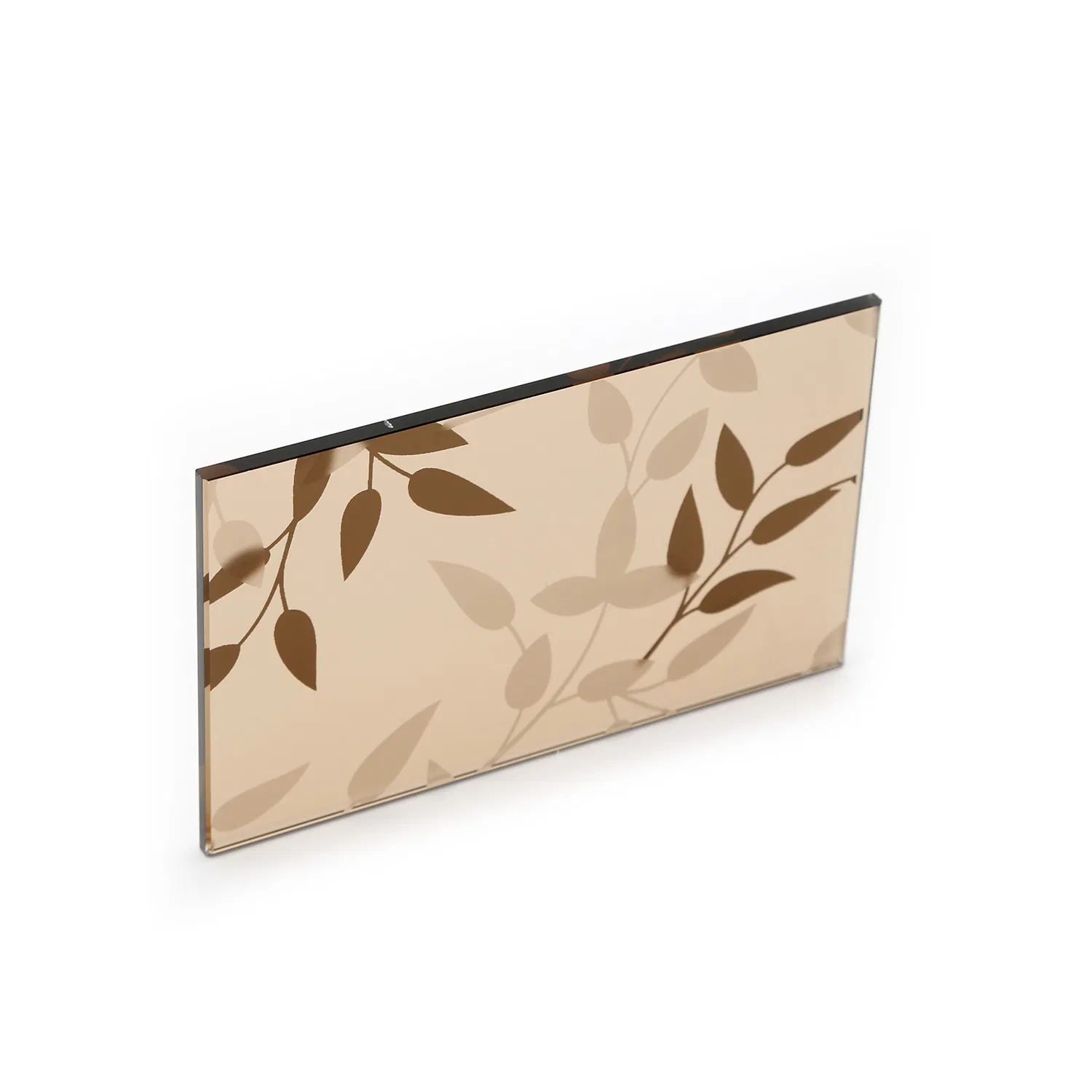 Top Clear Frosted Acid-Etched Glass Patterned Glass