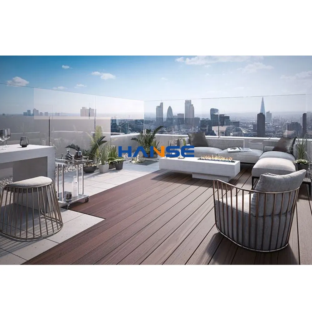 High Grade WPC Co-Extrusion Decking Wood Plastic Composite Deep Embossed WPC Decking Outdoor WPC Deck Board