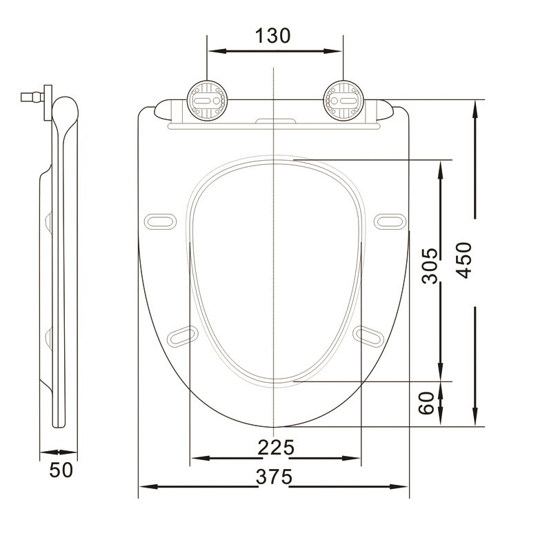 Design Plastic Toilet Seat Cover