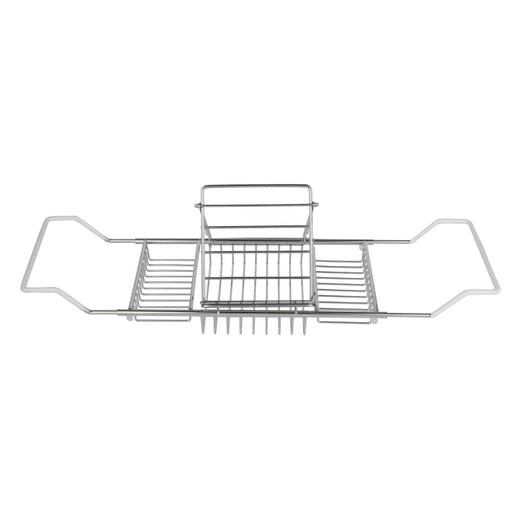 Luxury Hotel Retractable Bamboo Bathtub Rack Caddy Tray