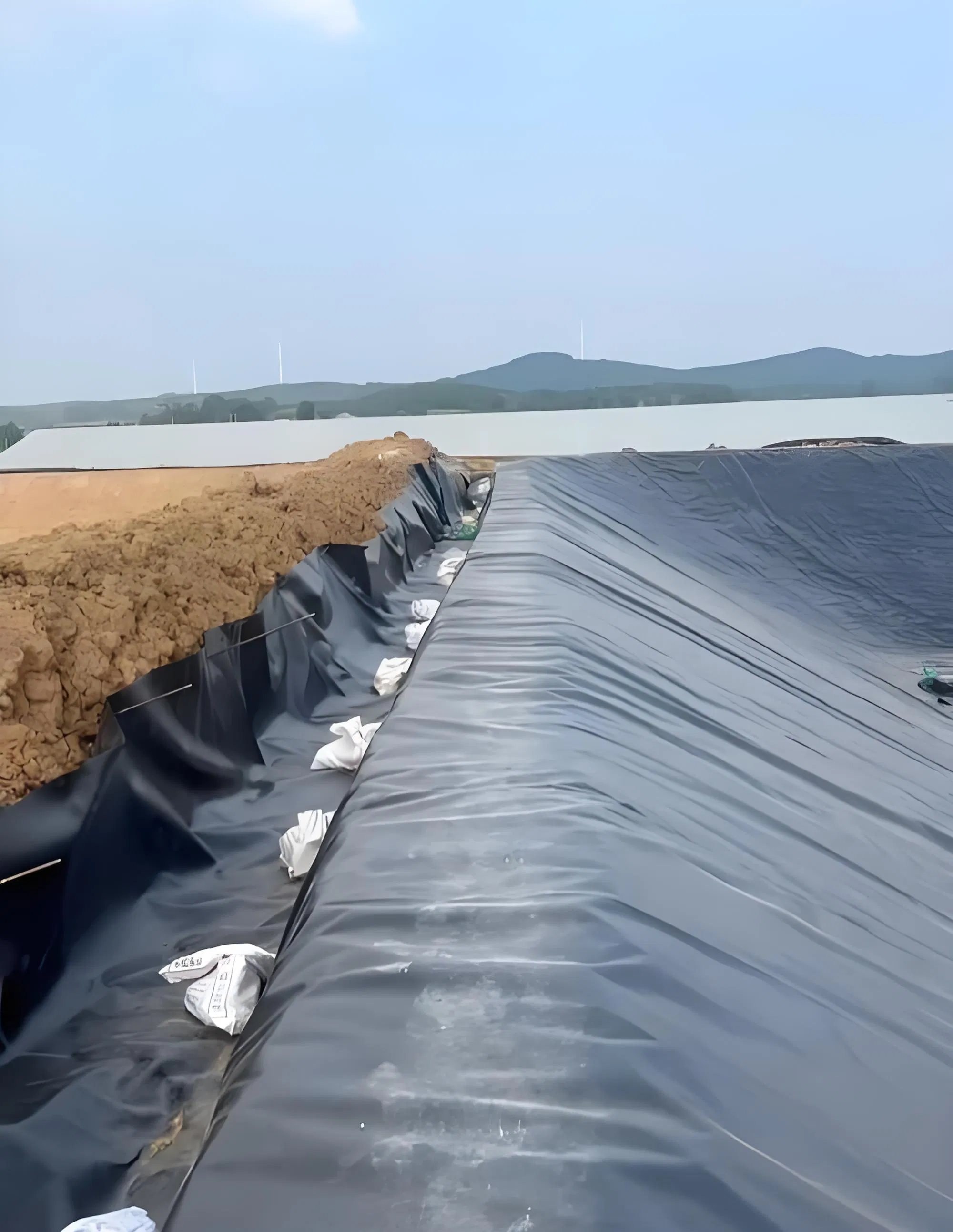 Black Double Smooth 1mm HDPE Geomembrane with ASTM GM 13 Standard
