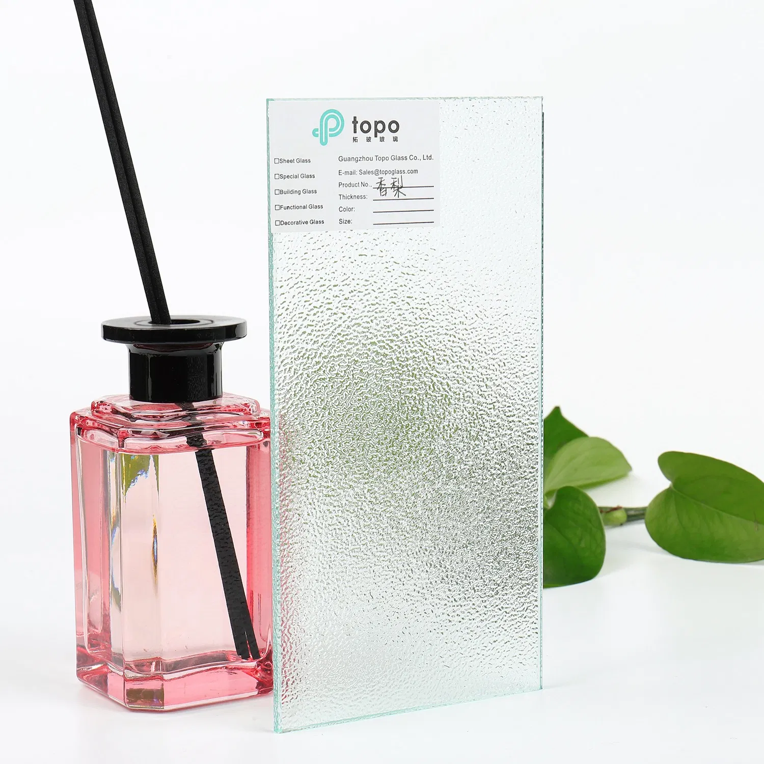 3mm 4mm 5mm 6mm Clear Nashiji Windows Figured Embossed Patterned Glass (CP-TP)