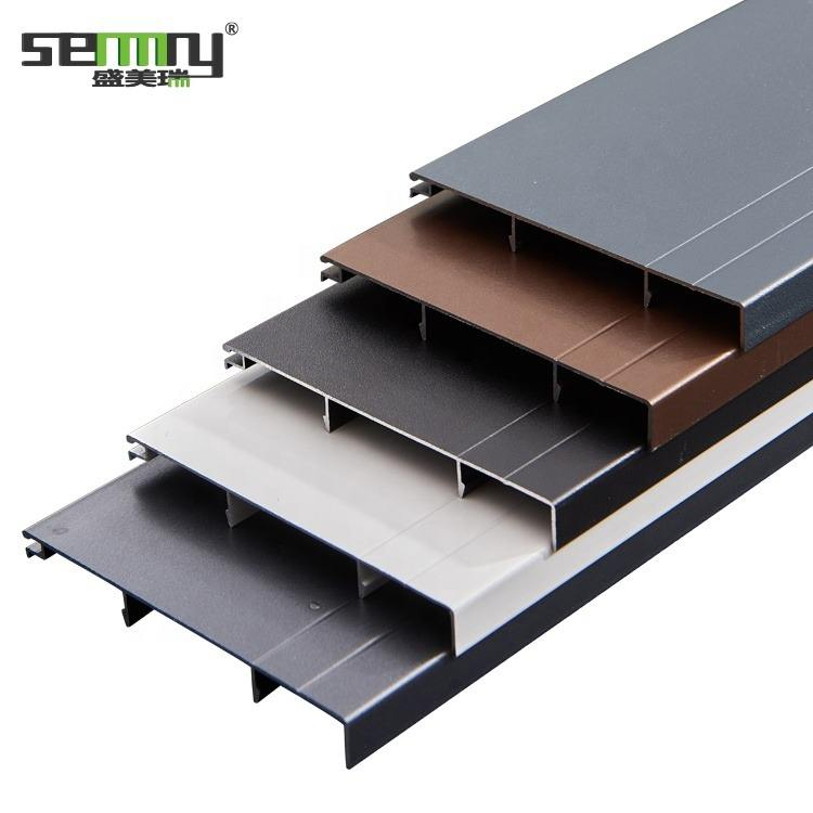 Minimalist Aluminum Alloy Skirting Board Self-Adhesive Buckle Design Ultra-Thin Wooden Floor Cabinet Aluminum Foot Line