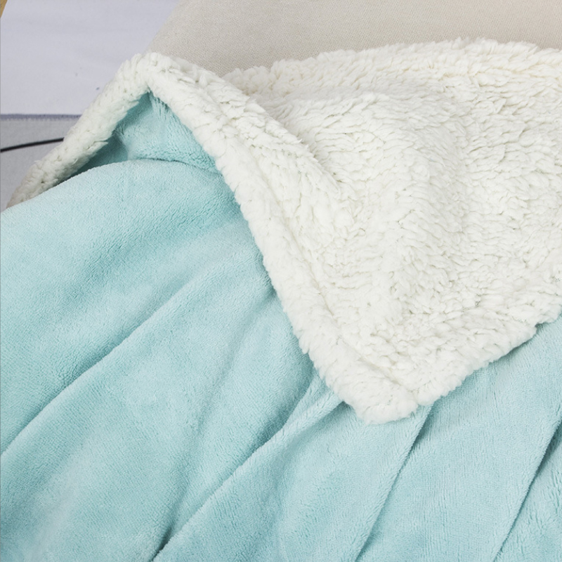 Custom Bed Soft Polyester Double Side Multi-Purpose Throw Flannel Fleece Blanket