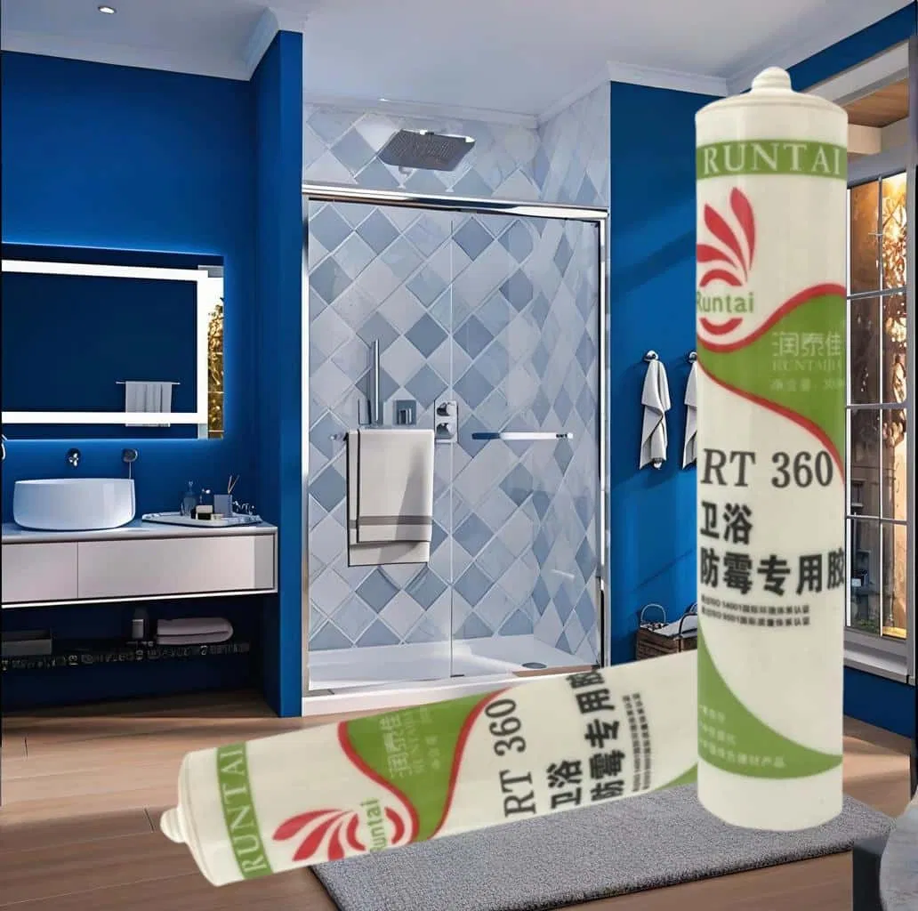 Runtai Professional Mildewproof Waterproof Silicone Sealant for Shower Rooms & Construction