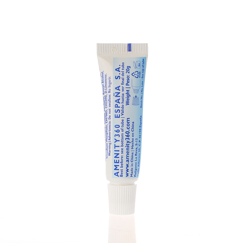 Custom Logo 3G 5g 10g 15g 20g Hotel Disposable SPA Travel Size Portable Small Mint Whitening Toothpaste