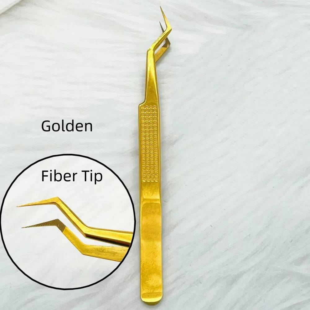 Custom Logo Best Non-Magnetic Pointed PCB Precision Soldering Fiber Tip Lash Tweezers