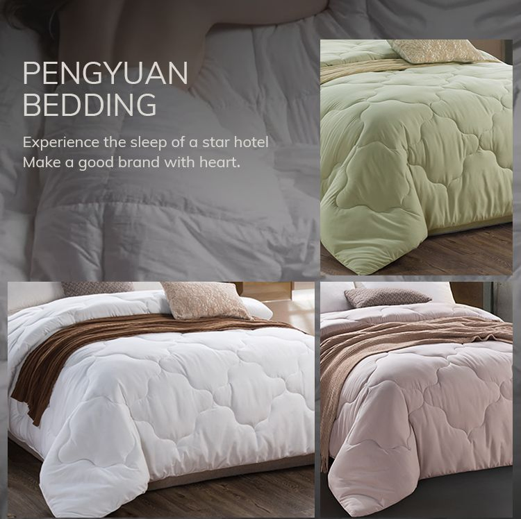 Wholesale 100% Cotton Downproof Fabric Bed King Size White Goose Duck Feather Filling Comforter Down Insert Silk Quilt Duvet