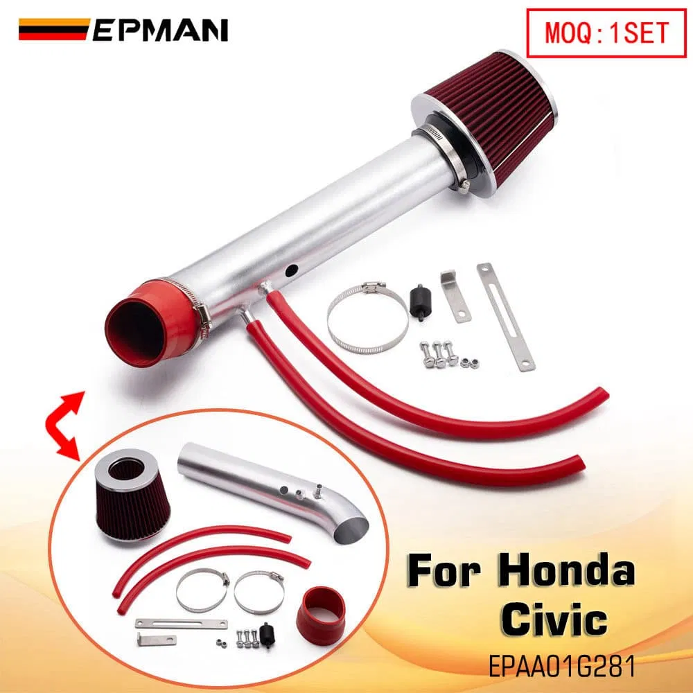 Epman Cold Air Intake Kit & Air Filter High Performance for Honda Civic EK J HX EX 1.6L L4 1996-1998