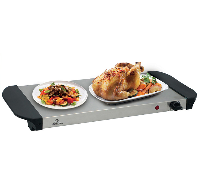 Food Hot Warmer Serving Stainless Steel Silver Electric Buffet Warmer