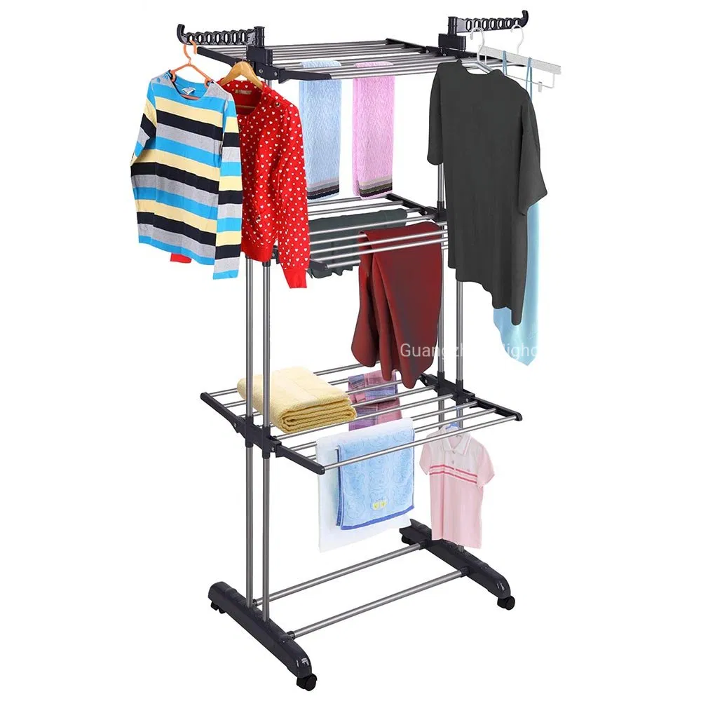 Three Layer Garment Rack for Household