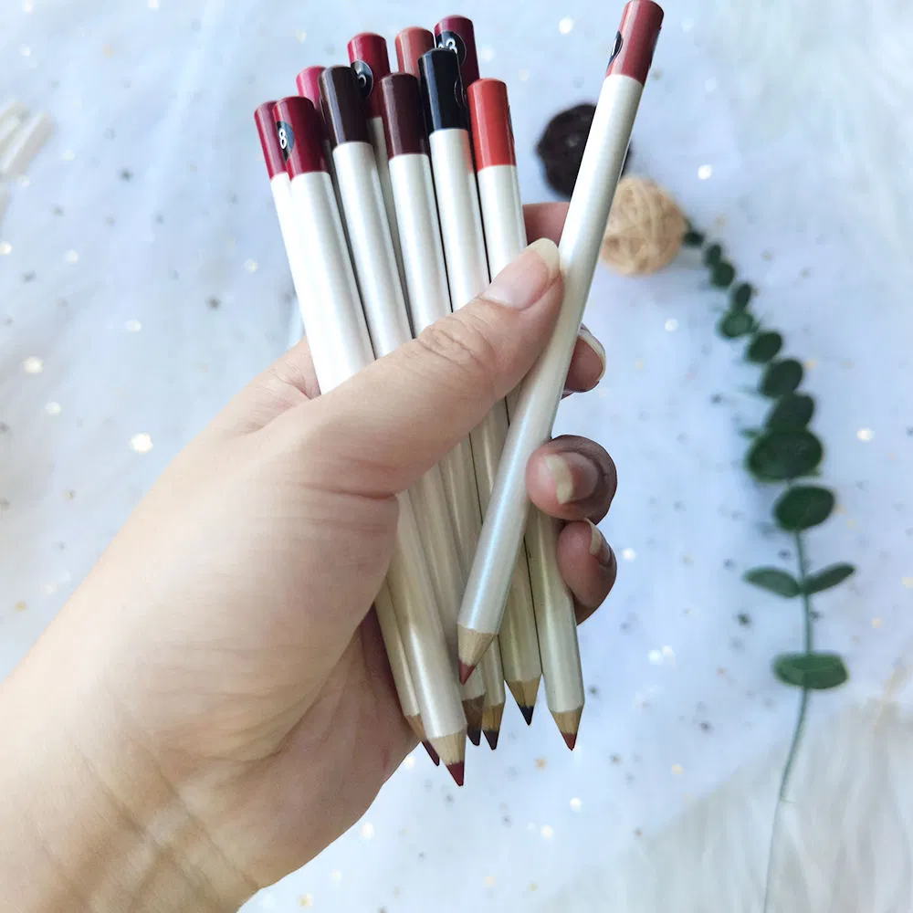 Nude Roll on Makeup Lip Pencil Liner Vegan Logo Lip Cream Brown Waterproof