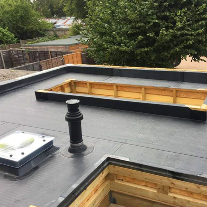 10' X 100' UV-Resistant EPDM Rubber Sheet Roll Flat Waterproofing Roofing Membranes