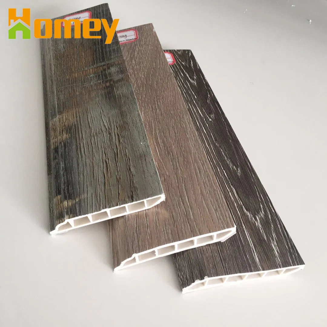 Polystyrene Plastic PVC Vinyl Floor Accessories Waterproof Skirting Board