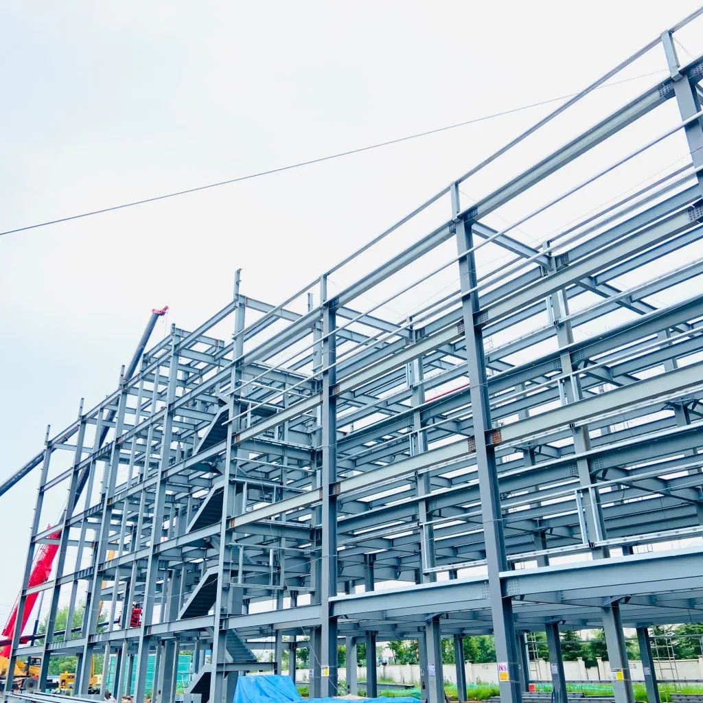 Stylish Modern Steel Structure Building for Multi-Story High-Rise Public Use, Well-Known Steel Structure Manufacturer in China.