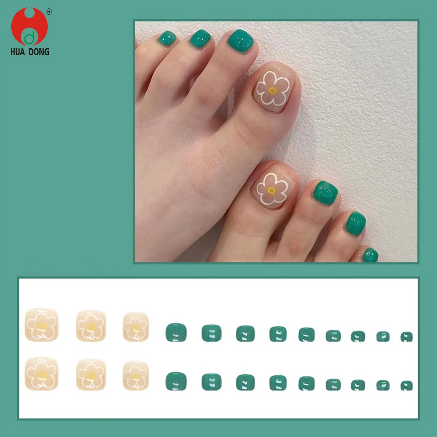 New Custom Nail Tips DIY Toe Nail Art Nail Accessories Manicure Set Decorative Nails Trendy Nail Designs Fancy Nails Soft Gel Nails Color-Changing Toe Nails