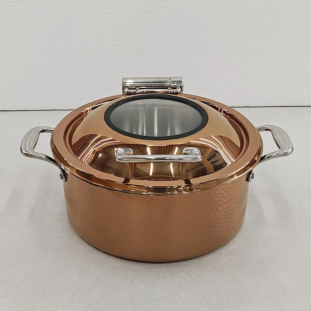 Colorful Stainless Steel Mini Chafing Dish with Window Buffet Food Warmer