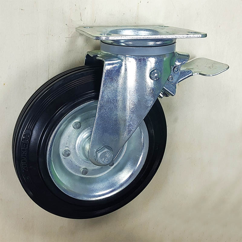 Garbage Bin Wheel Caster 6" Castor Wheel Caster Wheels for Dust Bins