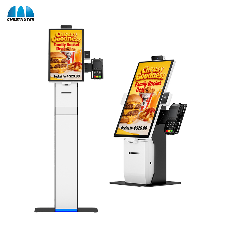 Сенсорный киоск самообслуживания с принтером и сканером