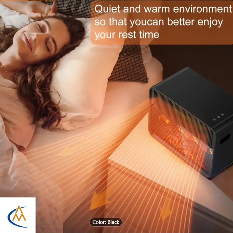 Large Capacity Fireplace Heater Rapidly Warms up Large Areas with Ease