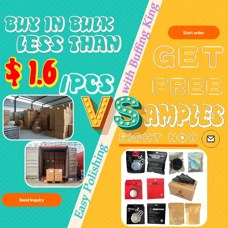 Buffing King 150mm Wine Foamed Australia Wool Heavy Cut Polishing Pads for Car Body Polishing Wholesale OEM Wool Pad