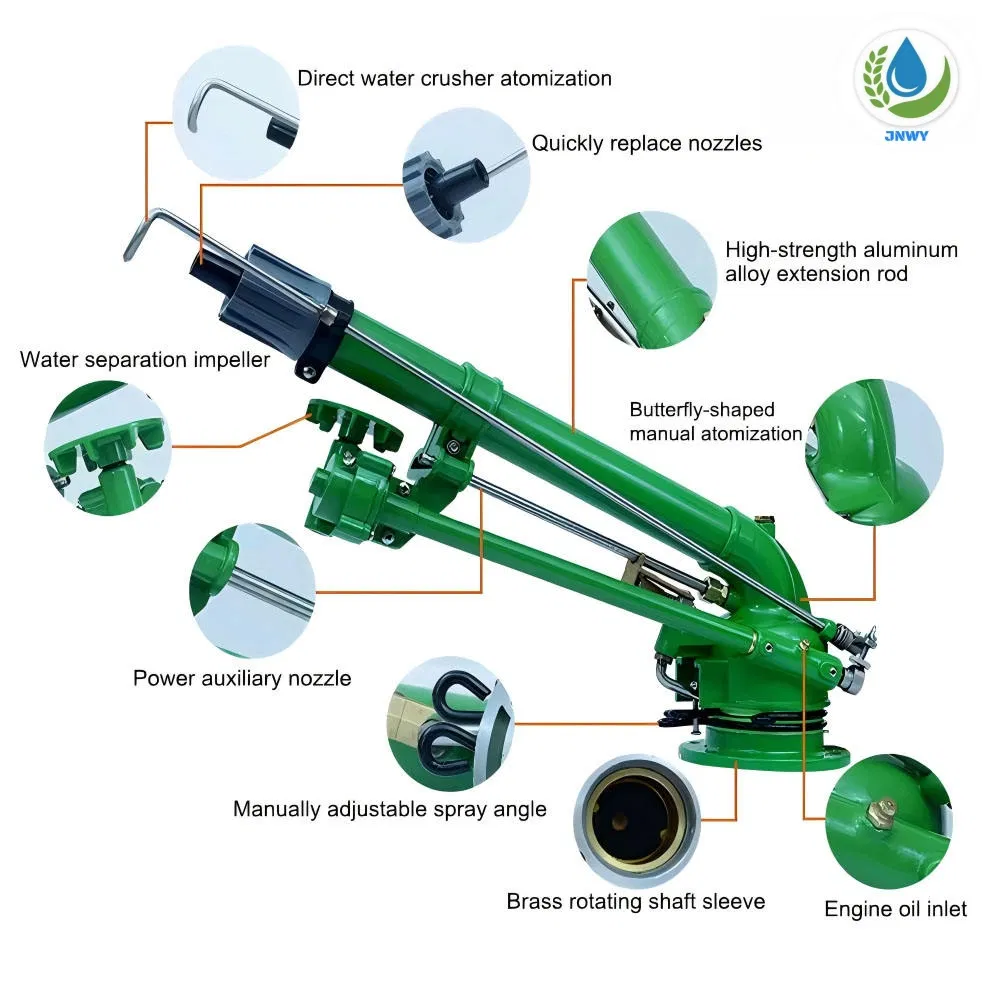 Multi-Function 360 Degree Rotating 50m Rain Gun Sprinkler System for Effective Farm Irrigation