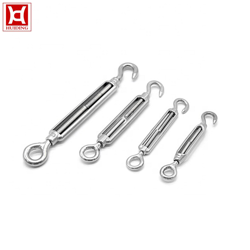 Marine Fasener Hardware Rigging Screw Stainless Steel Eye Hook Open Body Heavy Duty Turnbuckle