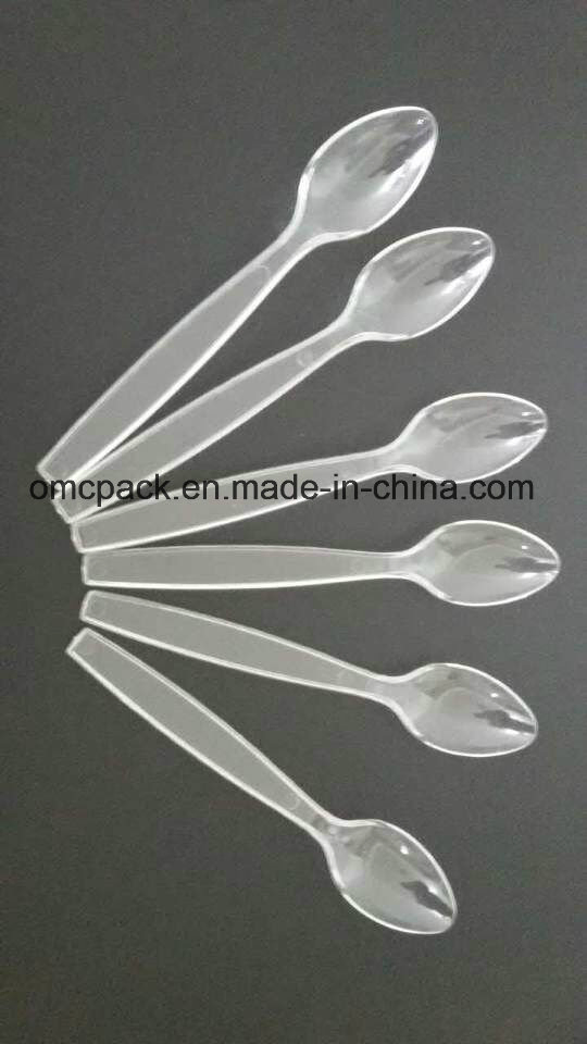 Transparent PS Plastic Spoon for Tableware