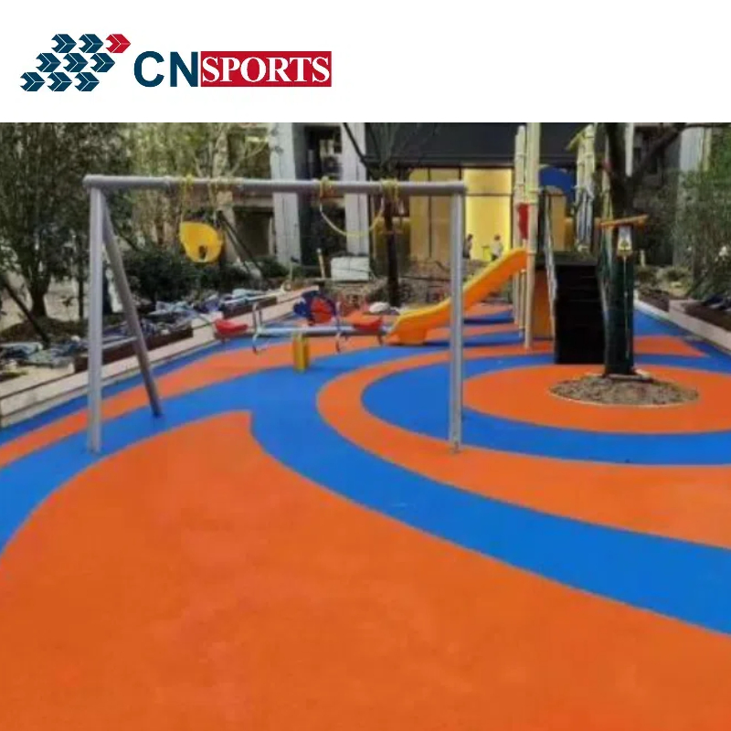 EPDM Granules Soft Surface Floor Tiles/Rubber Flooring for Outdoor Sports Court