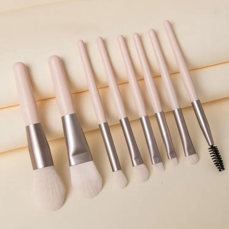Hot Sale 8PCS Eye Makeup Brush Tools Small Makeup Brush Set Travel Portable Professional Makeup Brushes Logo