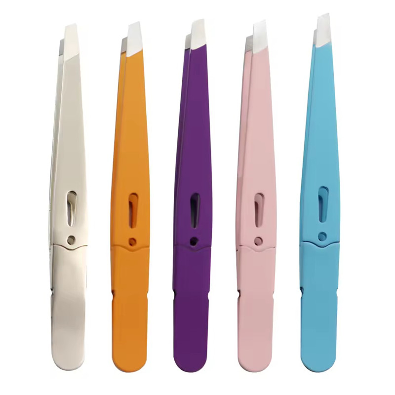 Multi-Purpose Slanted Tip Stainless Steel Pliers Beard Mustache Eyebrow Hair Removal Tweezers