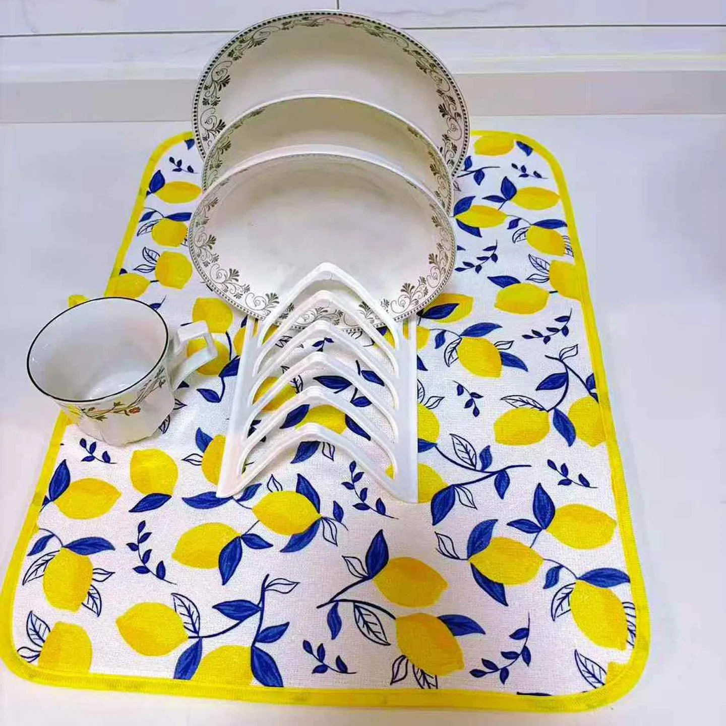 Коврик для сушки посуды из микрофибры, быстросохнущий