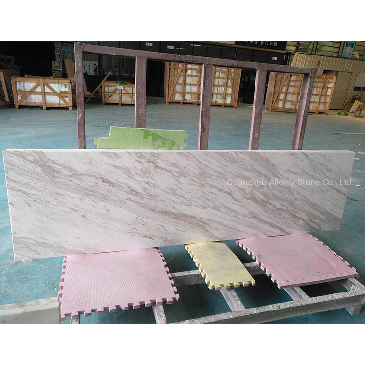 6 Seater Stone Work Countertop Volakas White Marble Modern Table