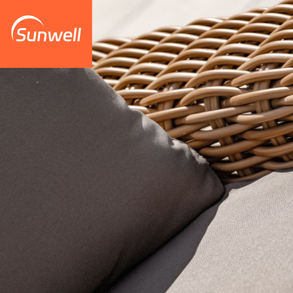 Диван садовый ротанг алюминий для патио балкона ресторана