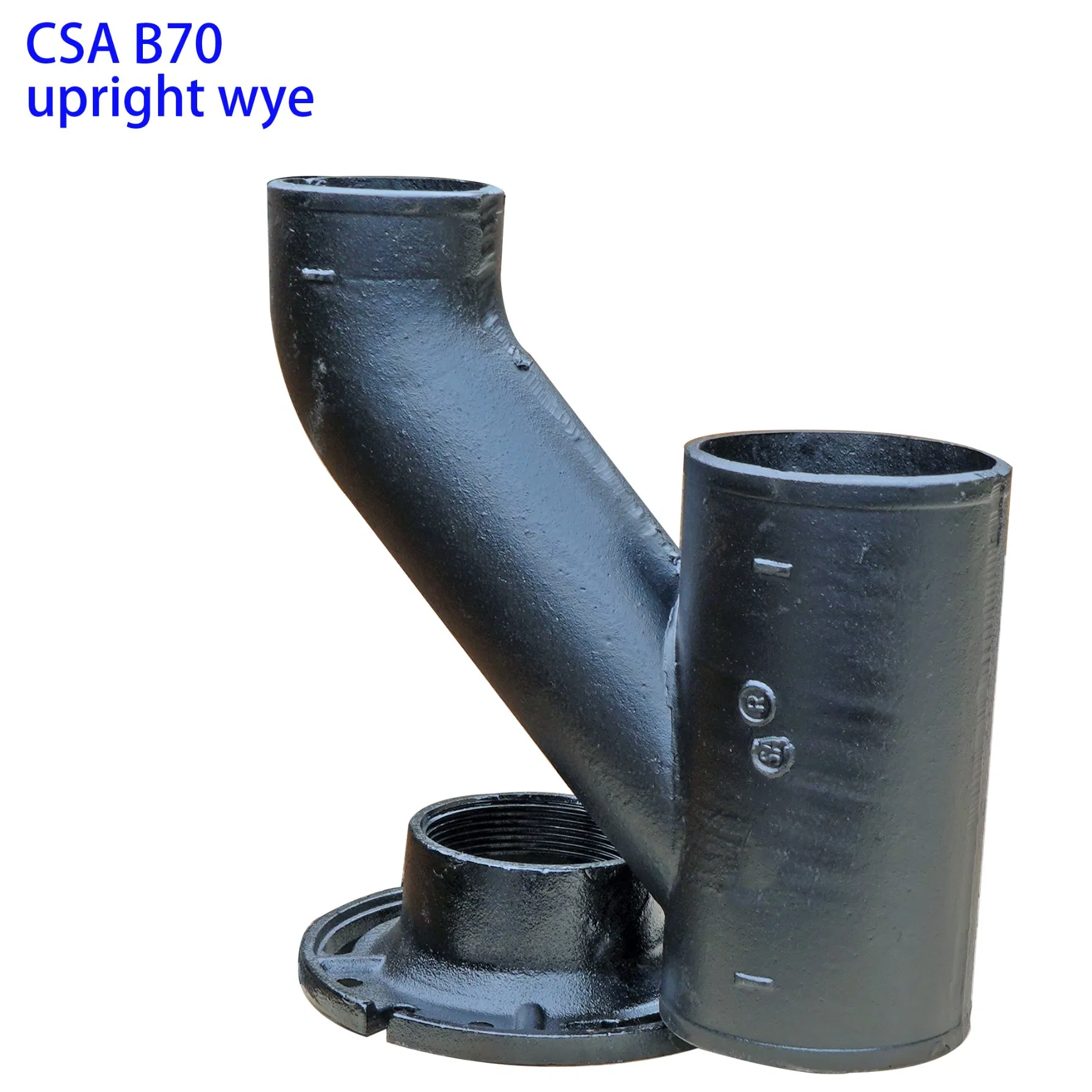 Canadian Standard CSA B70 Cast Iron Fitting Upright Wye