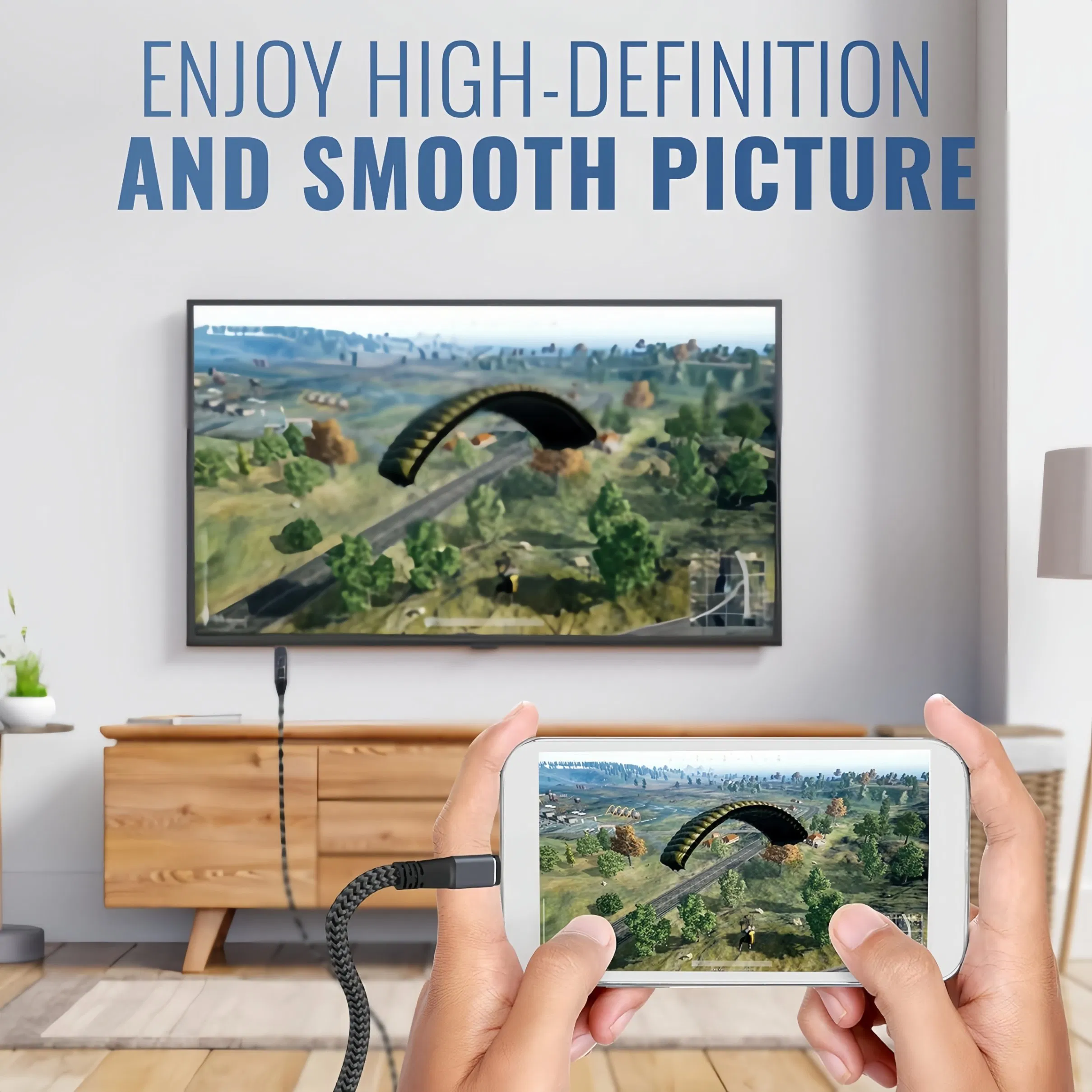 Custom USB C to Displayport Cable 2-200m, 4K@60Hz, Type C to Dp 1.2 Braided Cord