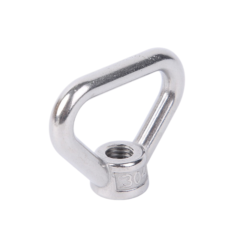 304 Stainless Steel M8/M10/M12/M16/M20/M24 Marine Lifting Triangular Eye Nut for Cable Rope Lifting