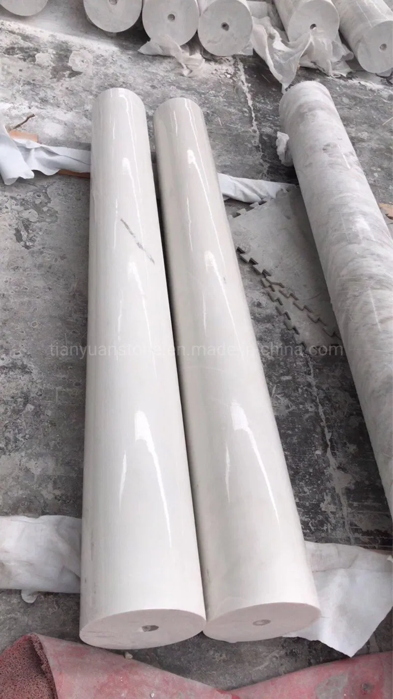 Stone Carving White/Grey/Yellow Granite Marble Roman Column/Pillar