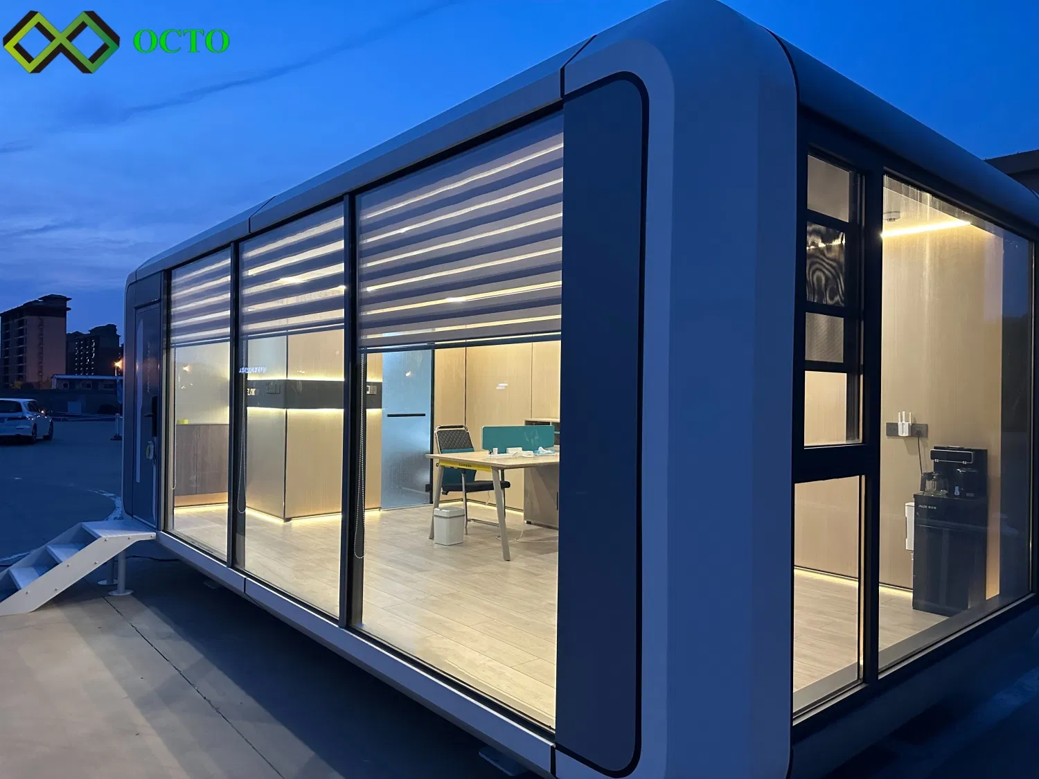 Kyrgyzstan Seaside Cafe 26.25sqm Outdoor Prefab House Mobile Convenience Store