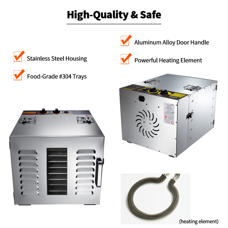 10 Trays Small Home Food Fruit Dryer Machine Dehydrator Machine